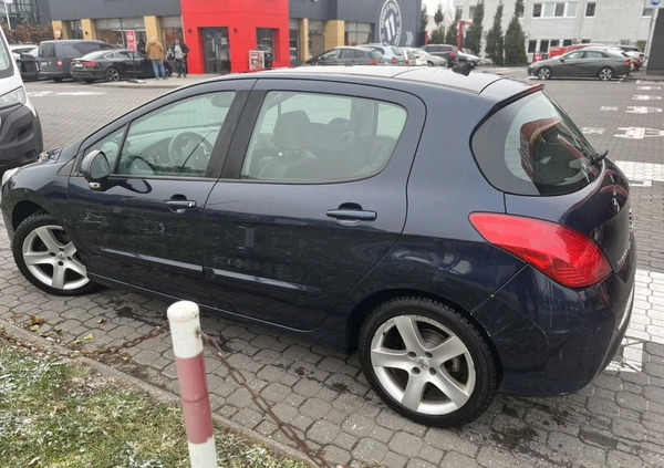 Peugeot 308 cena 9000 przebieg: 192000, rok produkcji 2009 z Warszawa małe 37